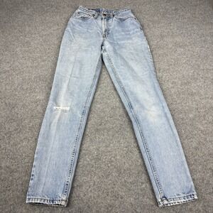 VTG Levi's 512 Jeans Women's 3 Medium Slim Fit 1991‎ Light Wash 23x30 Distressed